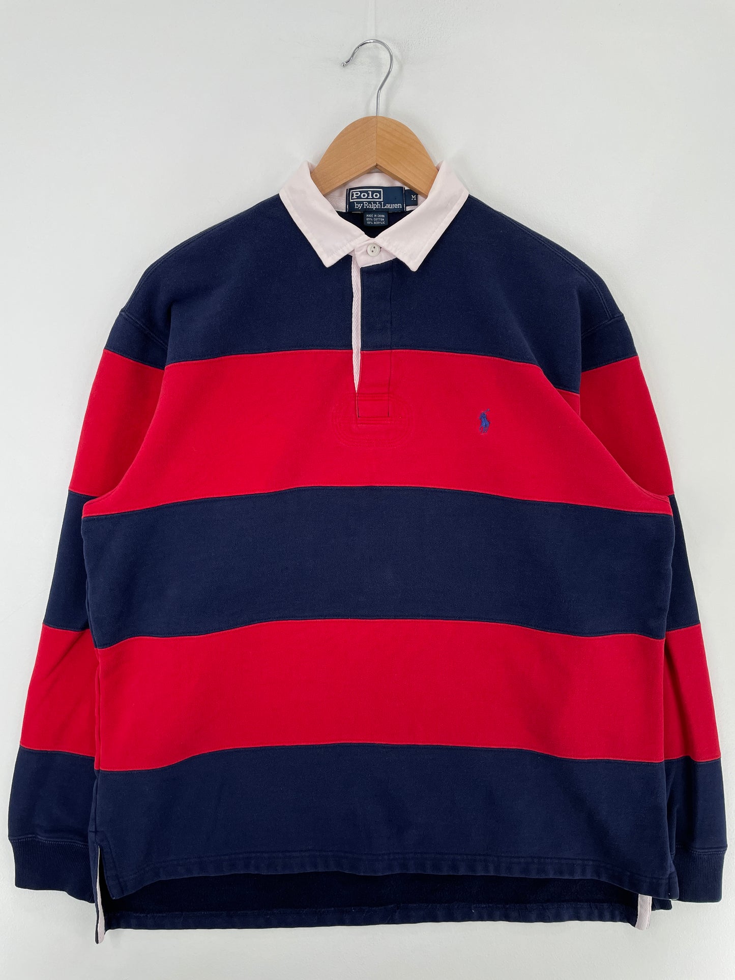 90's POLO RALPH LAUREN Size M Vintage Rugby Shirt / E2675R