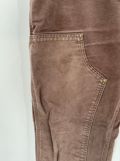 Vintage CARHARTT Size 36x30 Double Knee Duck Pants / K6524