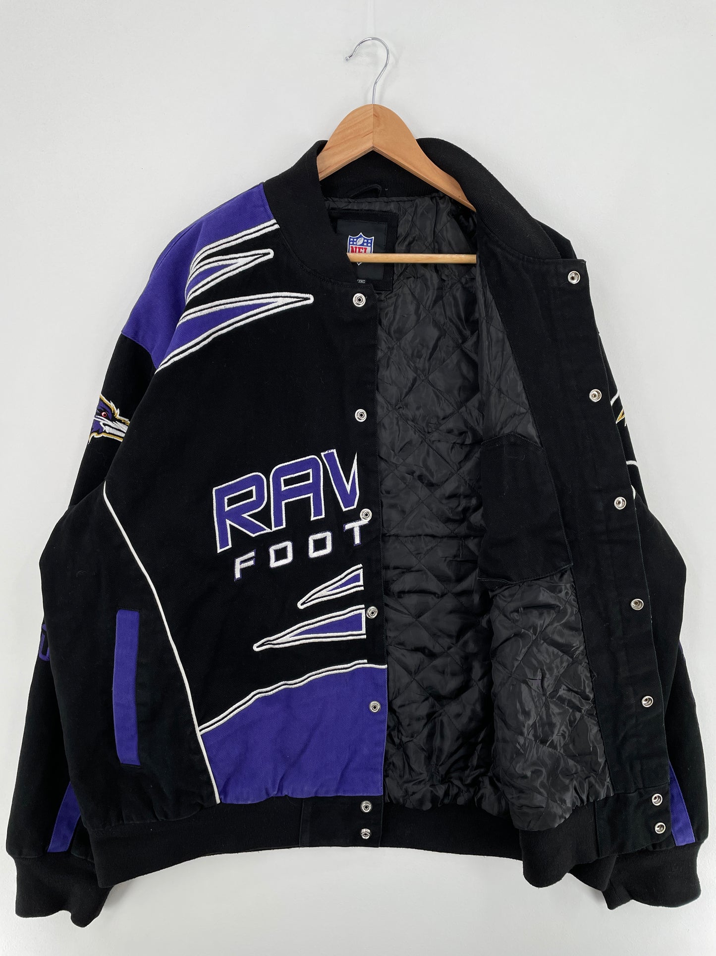 Vintage BALTIMORE RAVENS Size XXXL NFL Racing Jacket / E861