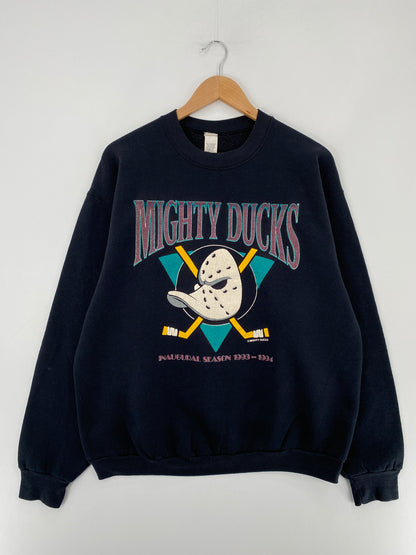90’s MIGHTY DUCKS Made in USA Size L/XL Sweat-Shirt / E5224S