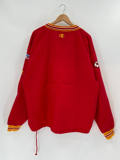 00' KANSAS CITY CHIEFS Size XL Vintage NFL Nylon Jacket / K4969