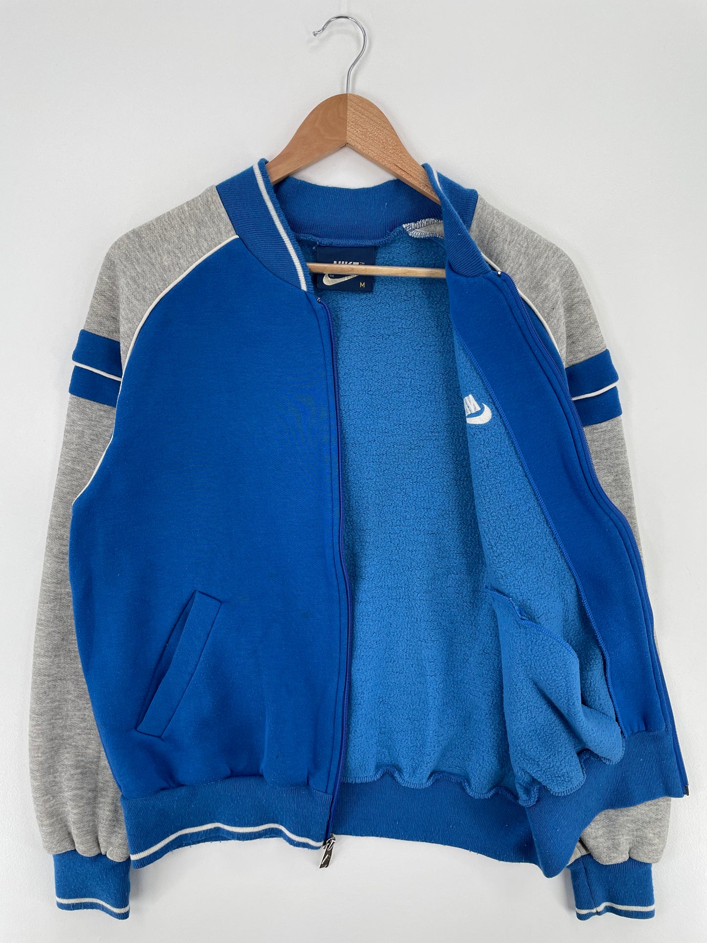 80's NIKE Size M Vintage Zip-up Sweat-shirt / A1594