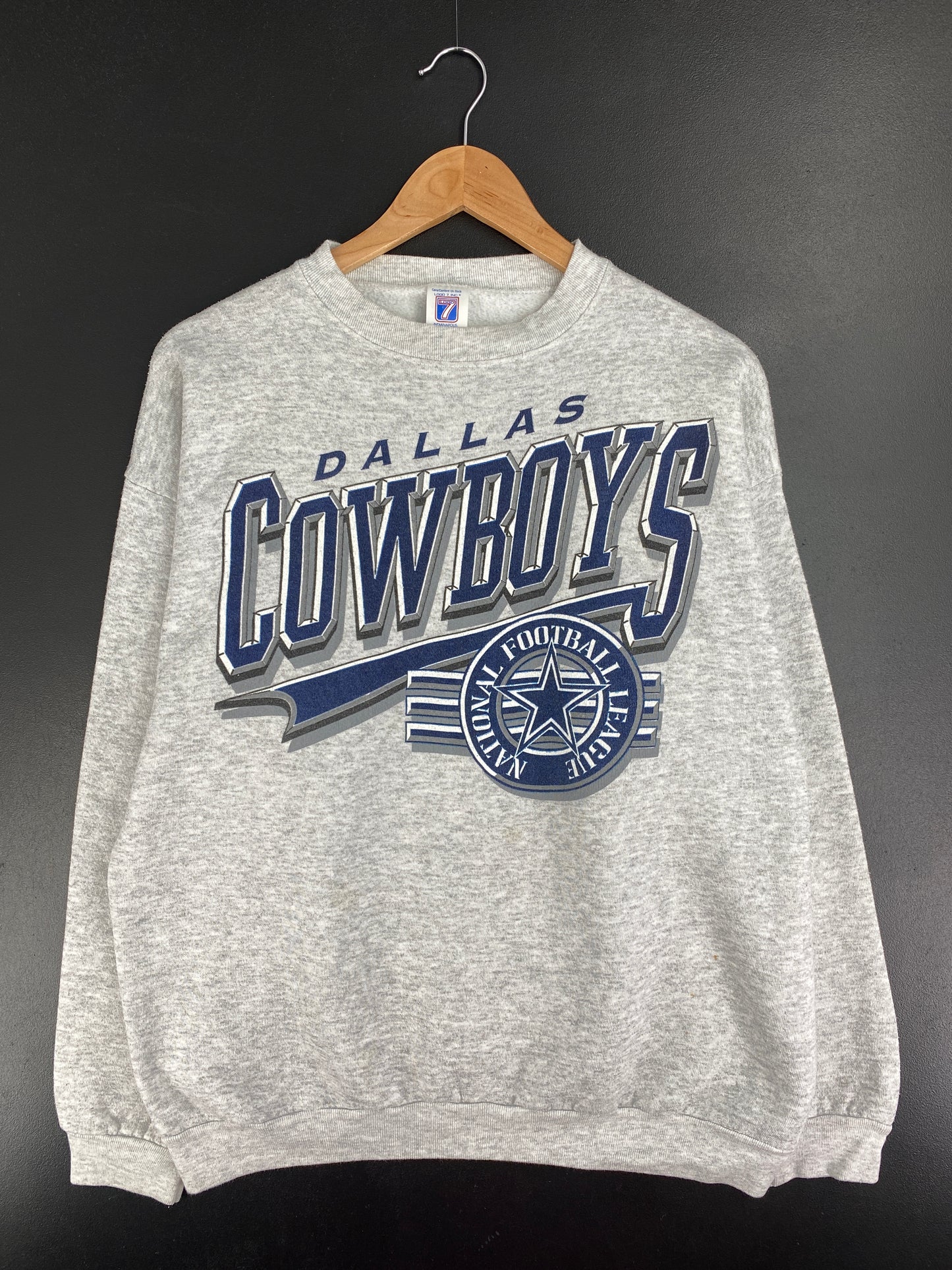 90’s DALLAS COWBOYS Made in USA Size L Vintage NFL Sweat-shirt / E1892S