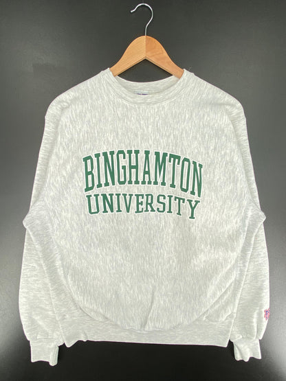 90’s BINGHAMTON Made in USA Size L Vintage College Sweat-shirt / E5587S