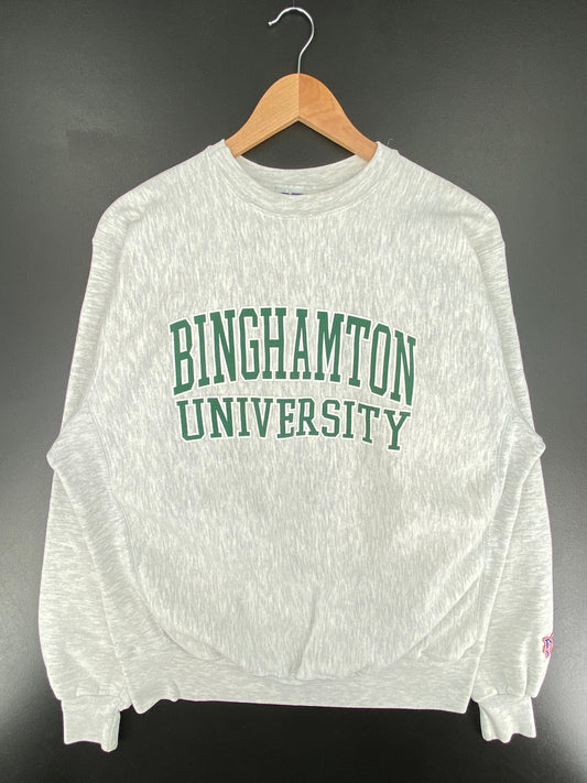 90’s BINGHAMTON Made in USA Size L Vintage College Sweat-shirt / E5587S