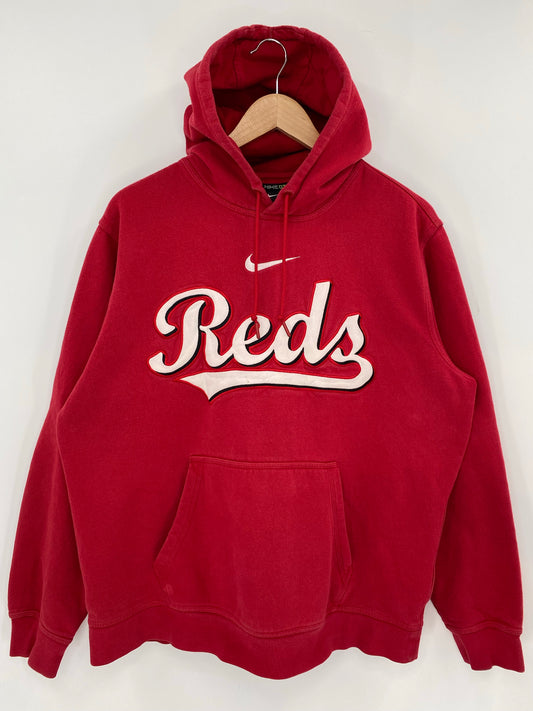 00' NIKE CINCINATI REDS Size XL Vintage MLB Hoodie Sweat shirt / K7336