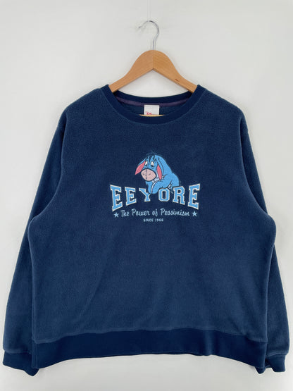 Vintage DISNEY EEYORE Size L Fleece / E2581S