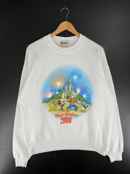 2000 DISNEY MAGIC KINGDOM Size Approx. L Vintage Sweat-shirt / E6617S