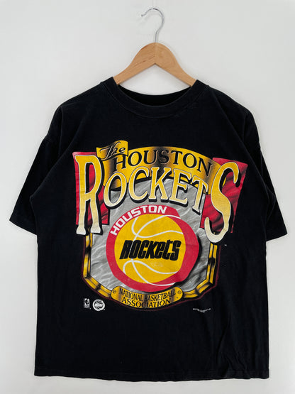 90's HOUSTON ROCKETS Made in USA Size L Vintage NBA T-Shirt / A4491