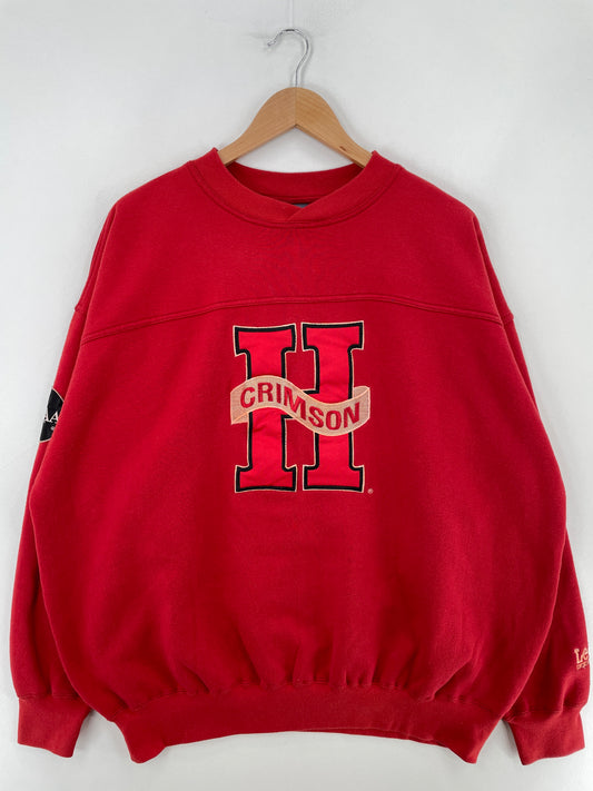 90’s HARVARD CRIMSON Size XL Vintage College Sweat shirt / E4382S