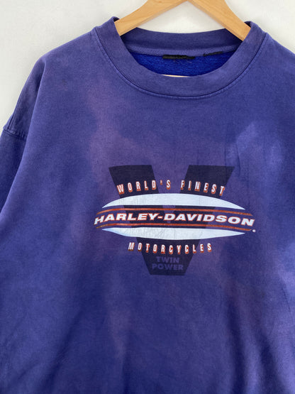 Vintage HARLEY DAVIDSON Size No Tag(Approx.XXL) Sweat-Shirts / A3970