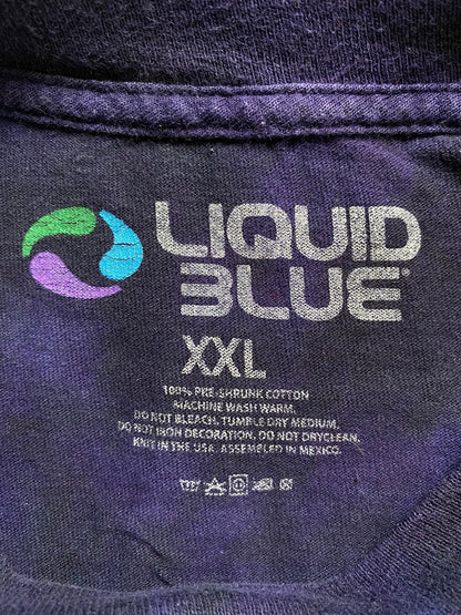 Vintage LIQUID BLUE SPACE TIE-DYE Size XXL Vintage T-Shirt / E3201T