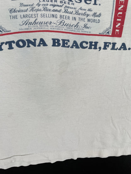 80’s BUDWEISER Made in USA Size L Vintage T-Shirts / A4063