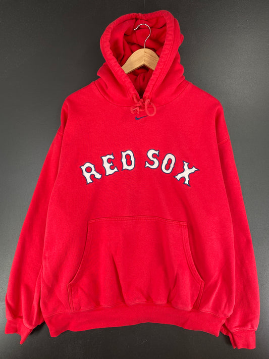 00' NIKE BOSTON RED SOX Size XL Vintage MLB Hoodie Sweat-shirt / A5537