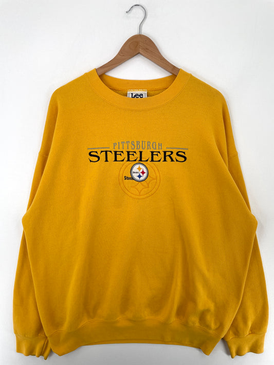 90’s PITTSBURGH STEELERS Made in USA Size XL Vintage NFL Sweat-shirt / A9850