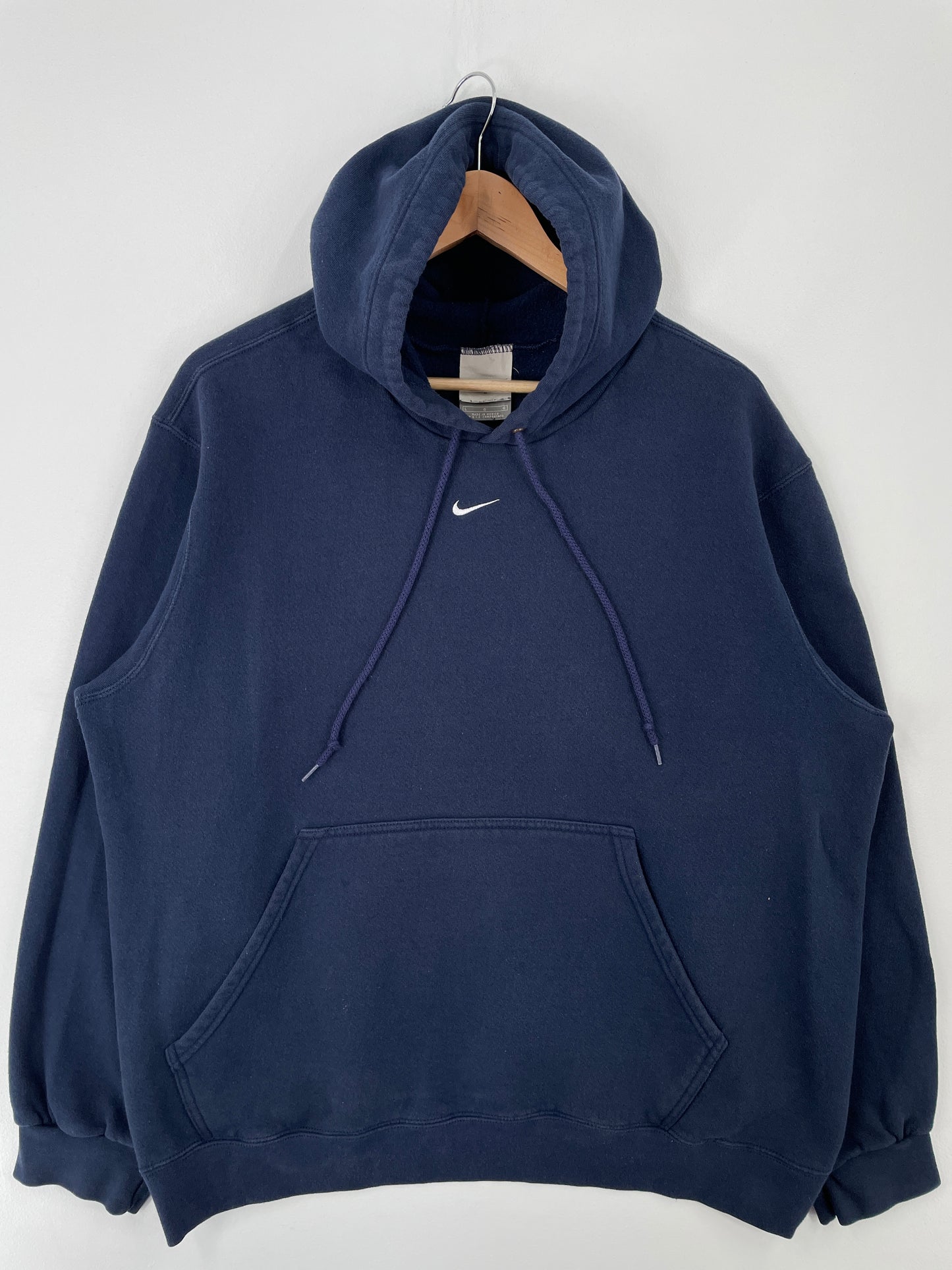 90’s NIKE CENTER SWOOSH Size L Vintage Hoodie Sweat-Shirt / A9263
