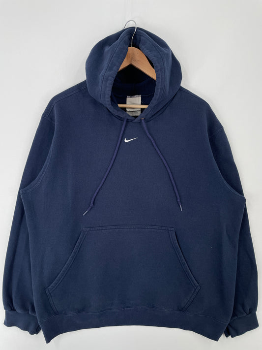 90’s NIKE CENTER SWOOSH Size L Vintage Hoodie Sweat-Shirt / A9263