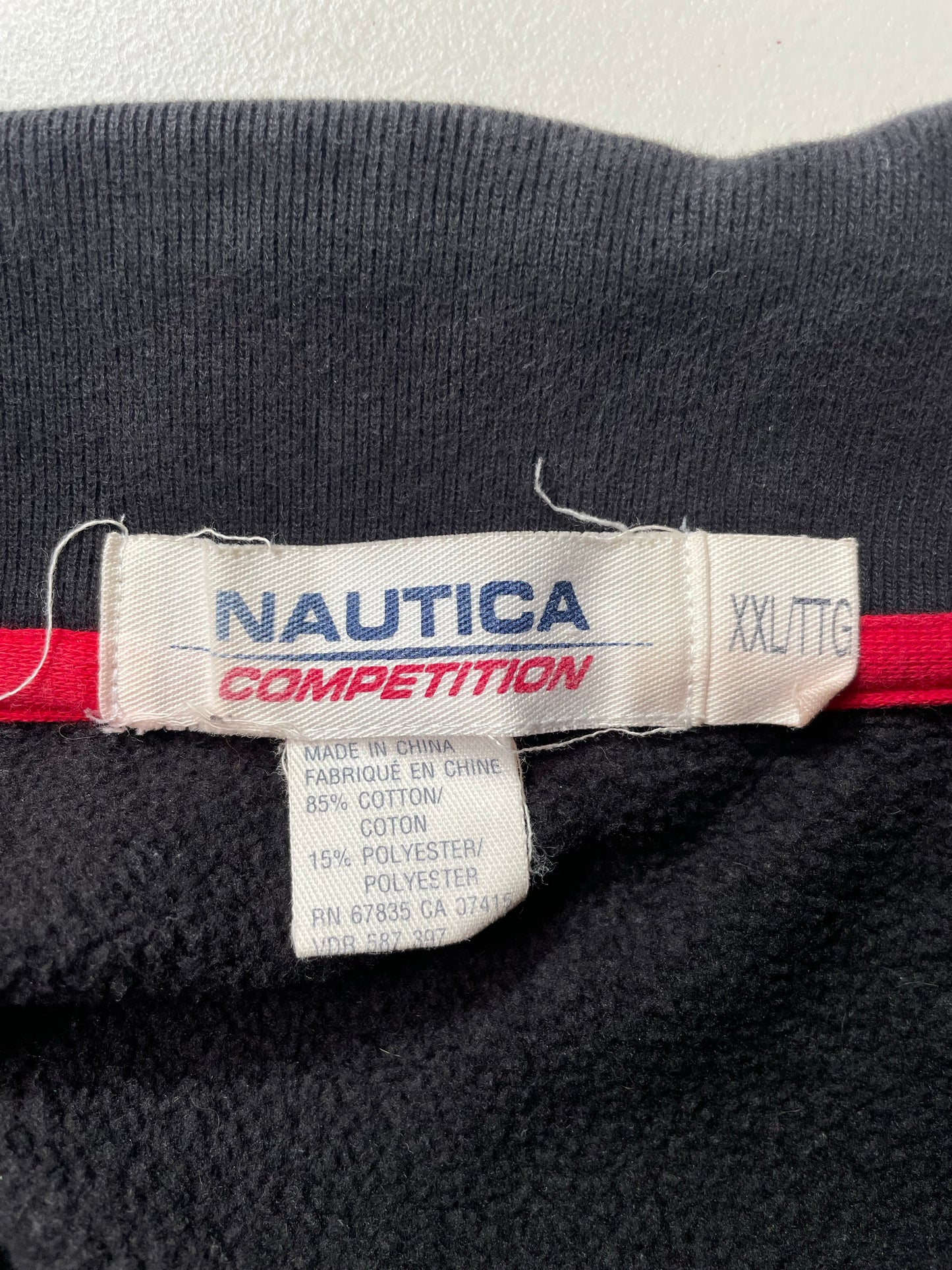 90’s NAUICA Size XXL Vintage Half Zip Sweat-shirt / A7702