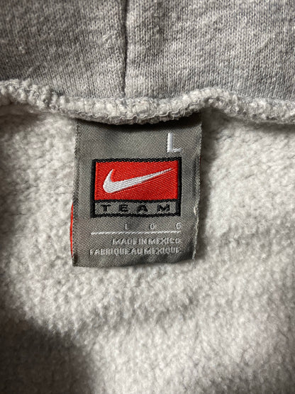 00' NIKE BURROUGHS Size L Vintage College Hoodie Sweat-shirt / K9620