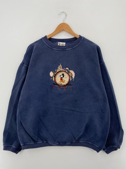2001 WALT DISNEY WORLD Size XL Vintage Sweat-shirt / A7024