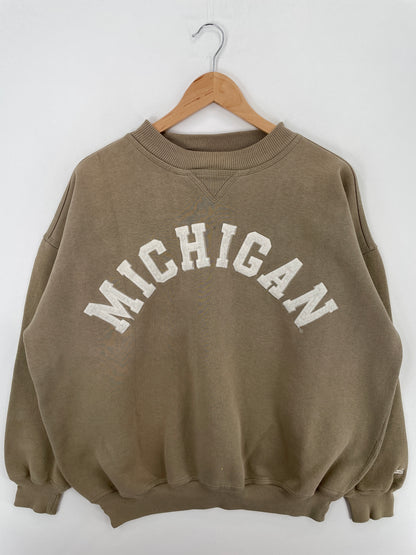 00' MICHIGAN Size XL Vintage College Sweat-Shirts / A4498