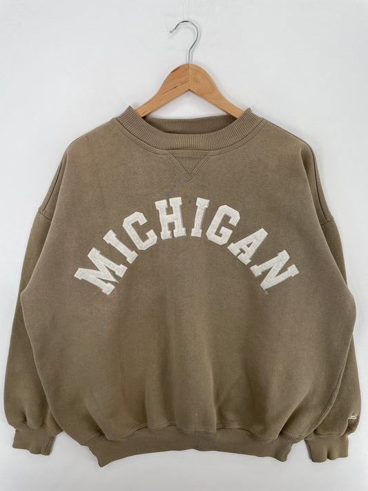 00' MICHIGAN Size XL Vintage College Sweat-Shirts / A4498
