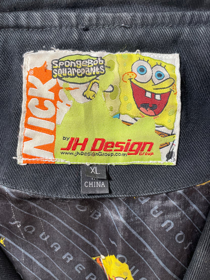 Vintage SPONGEBOB  SQUAREPANTS Size XL Racing Jacket / k2370