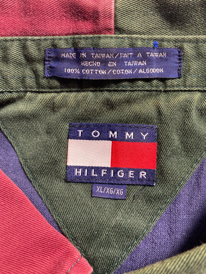 90's TOMMY HILFIGER Size XL Vintage Rugby Shirt / A3498