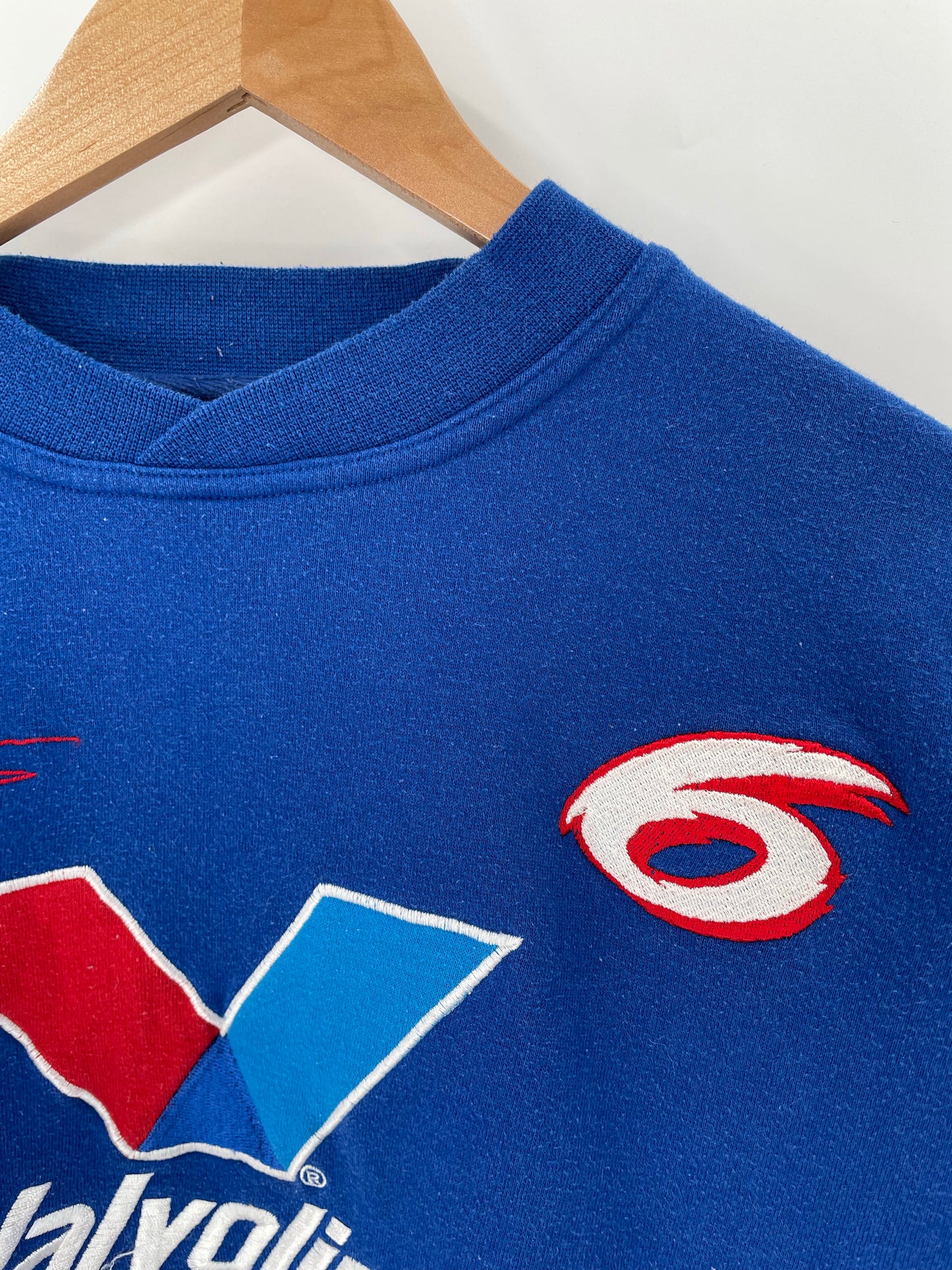 Vintage  NASCAR VOLVOLINE Size M Vintage Racing Sweat-Shirt / k5980