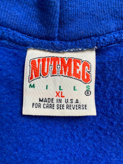 90s LOS ANGELES RAMS Made in USA Size XL Vintage NFL Hoodie Sweat-shirt / A2288