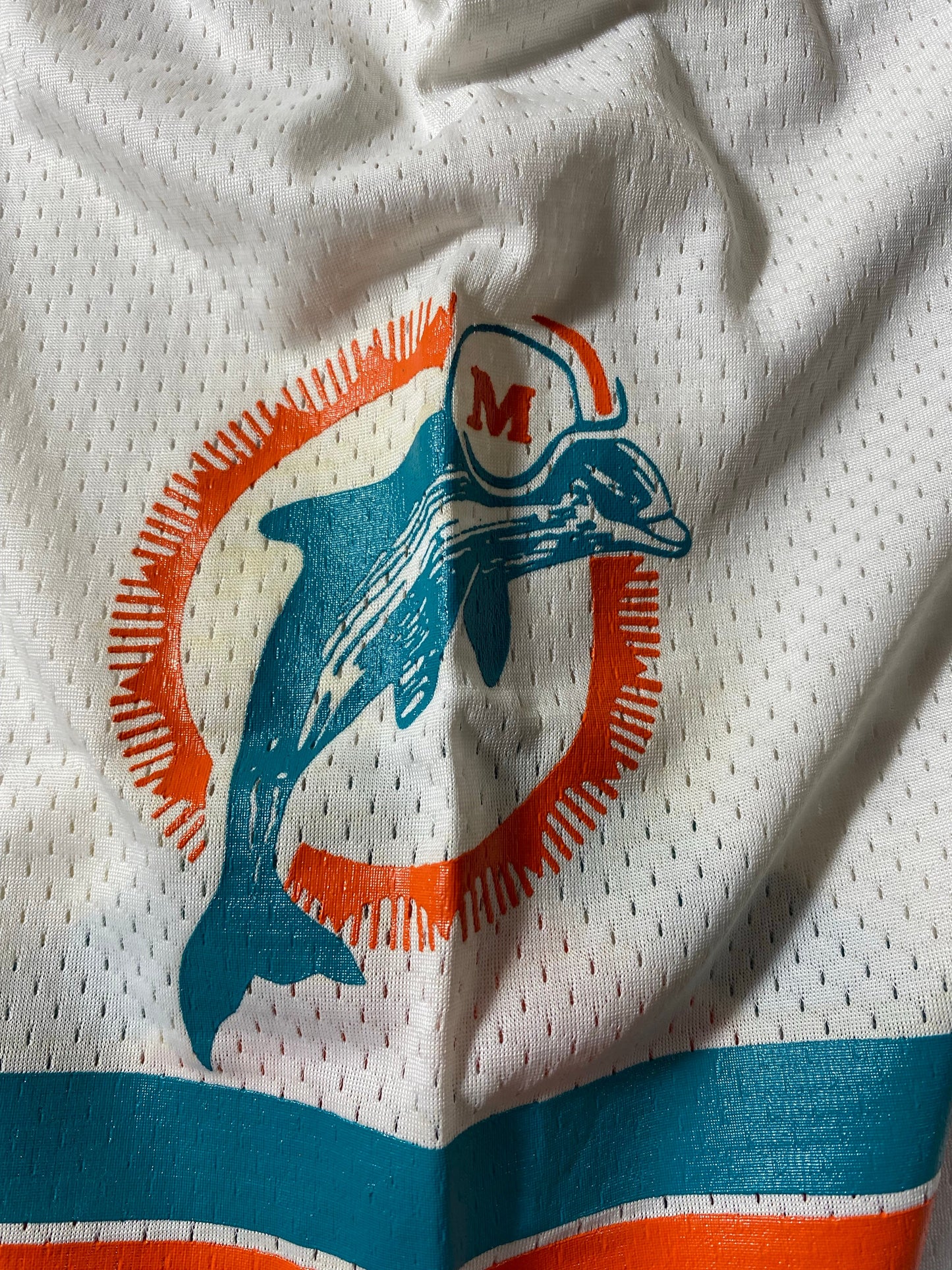 90’s Champion x MIAMI DOLPHINS MADE IN USA Size 48 NFL Game Shirt / A9986