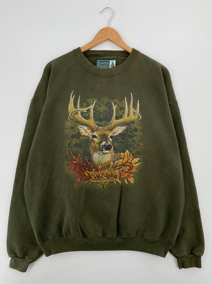 90's AMERICAN SPORTSMAN Made in USA Size L Vintage Sweat-Shirt / A8315