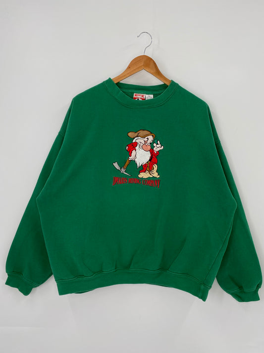 90's DISNEY SEVEN DWARFS Size XXL Vintage Sweat-shirt / K4432
