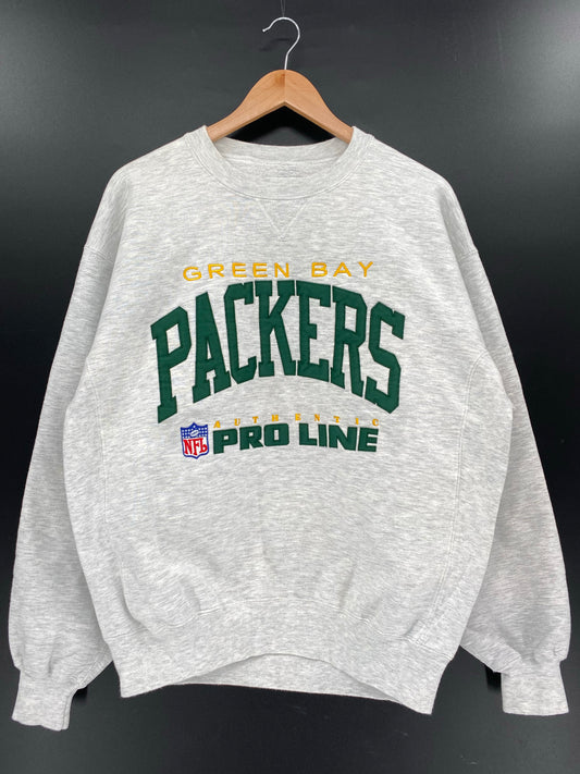 90’s GREEN PACKERS Made in USA Size L NFL Sweat shirt / K5701