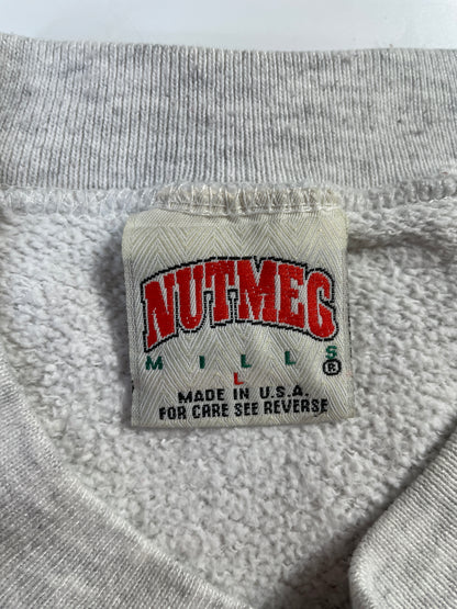 90's GEORGETOWN HOYAS Made in USA Size L Vintage College Sweat Shirt / E6760S