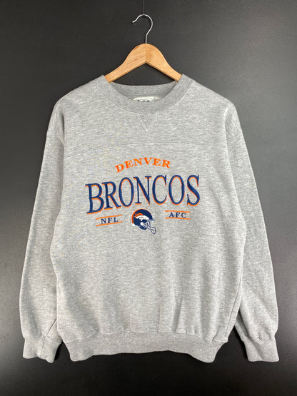 90's DENVER BRONCOS Size M Vintage NFL Sweat-Shirt / E1352S