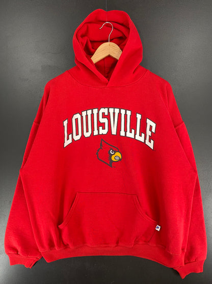 Vintage RUSSELL x LOUISVILLE CARDINALS Size XL College Sweat-Shirt / E6299S