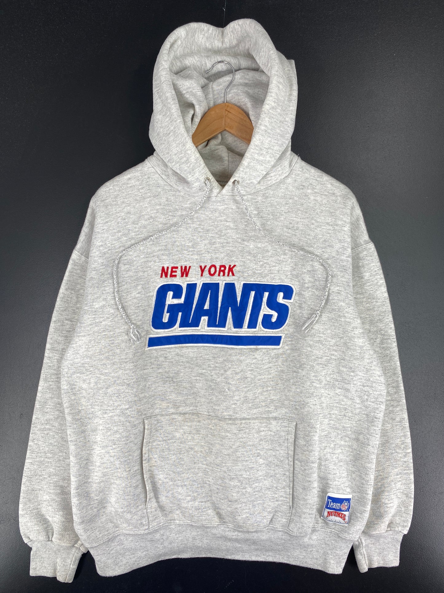 90's NEW YORK GIANTS Made in USA Size L Vintage NFL Hoodie Sweat-Shirt / A6230