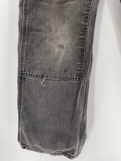 Vintage CARHARTT Size 34x30 Double Knee Duck Pants / K6521