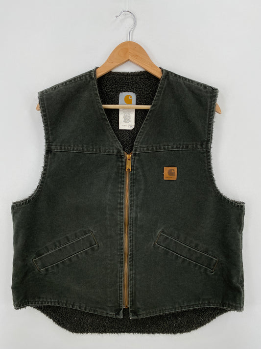 Vintage CARHARTT Made in USA Size L Vest / A6448