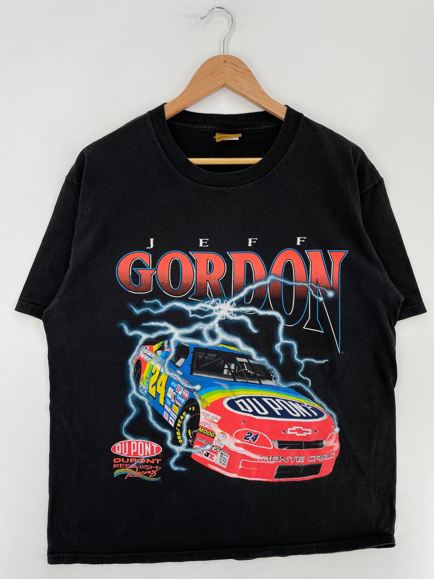 1997 JEFF GORDON Made in USA Size L Vintage Racing T-shirt / E4901T