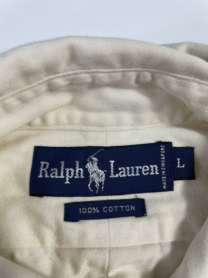 90's POLO BEAR RALPH LAUREN Size L Vintage Button down Shirt / A7326
