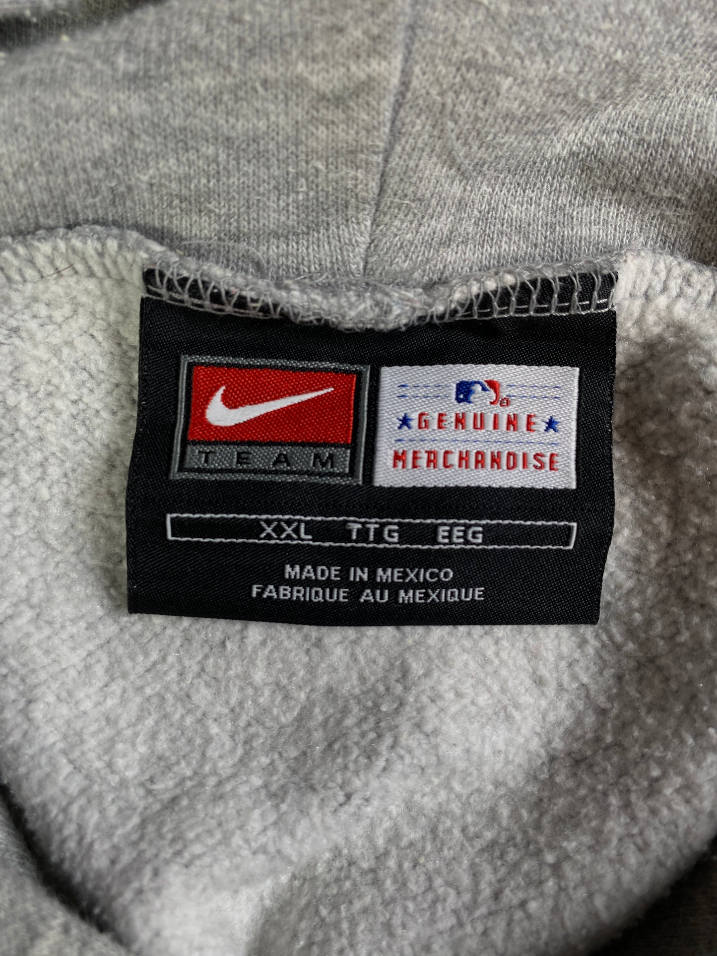 00' NIKE x MILWAUKEE BREWERS Size XXL Vintage MLB Hoodie Sweat-Shirt / E3647S