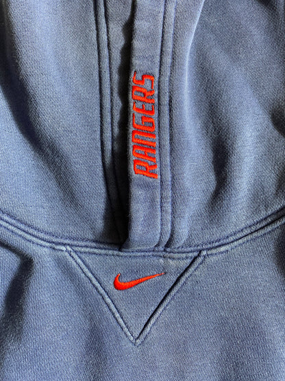 00’ NIKE NEW YORK RANGERS Size L Vintage NHL Hoodie Sweat-Shirt / K4778