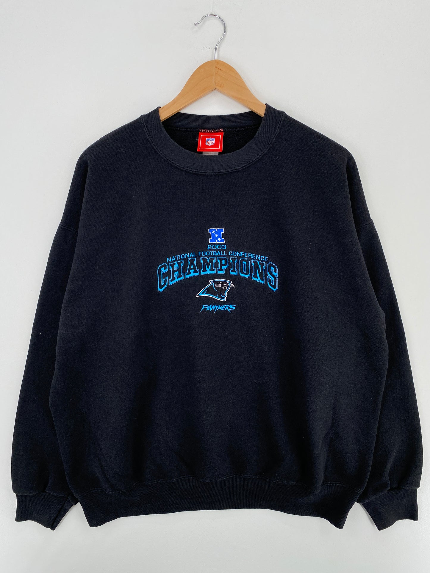 2003 NORTH CAROLINA PANTHERS Size L Vintage NFL Sweat-shirt / A4851