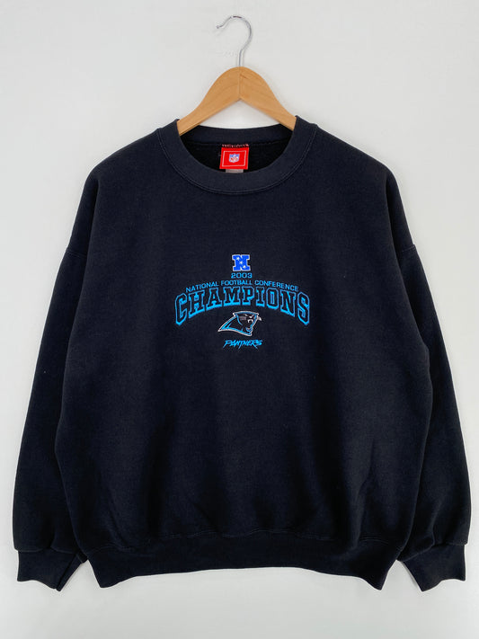 2003 NORTH CAROLINA PANTHERS Size L Vintage NFL Sweat-shirt / A4851