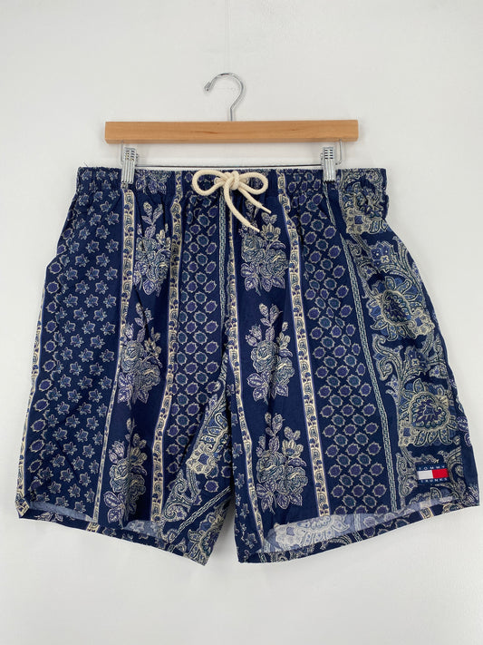 90's TOMMY HILFIGER Size W33xL6.5 Swim Shorts / A4014
