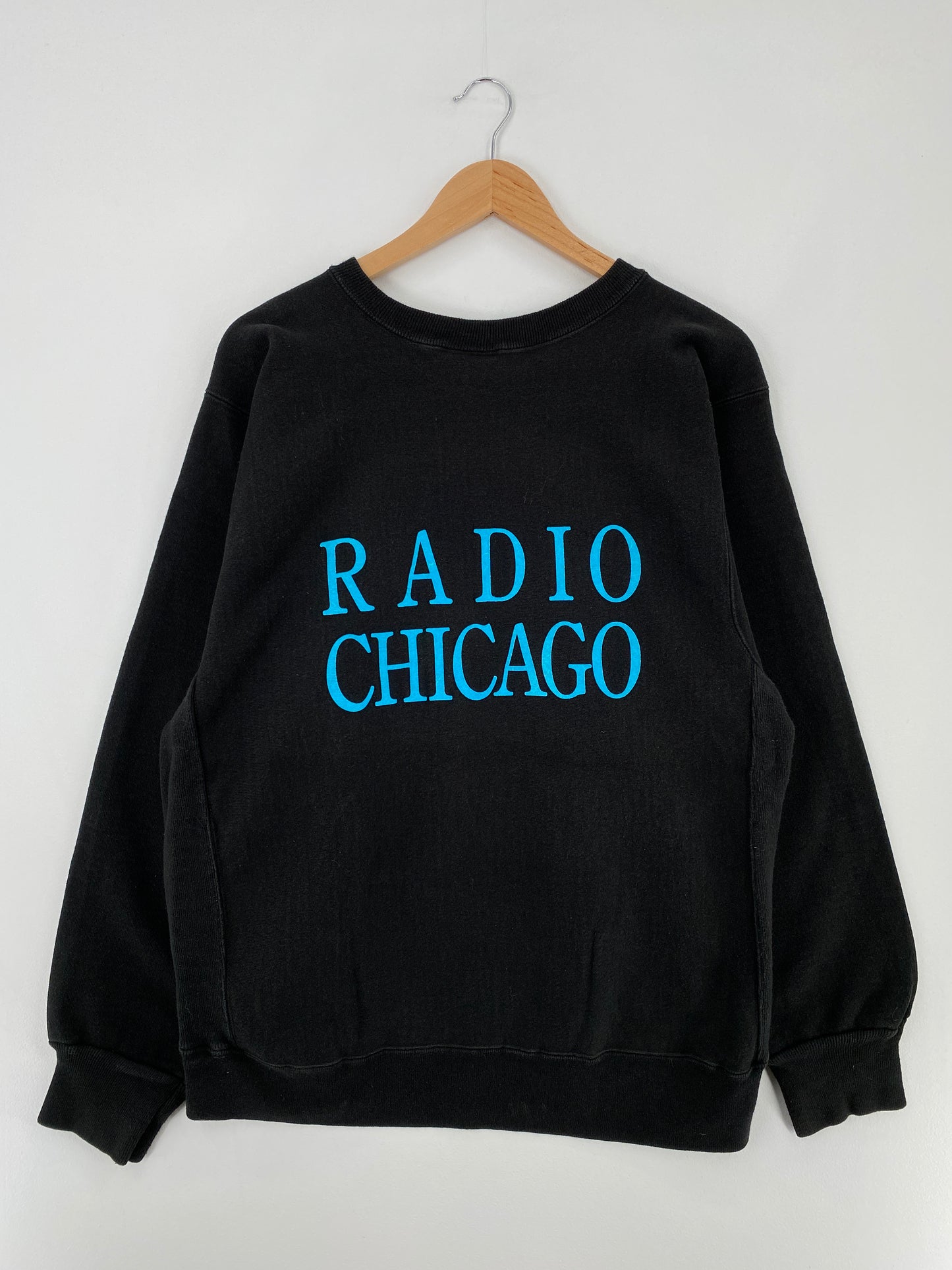 90's RADIO CHICAGO Made in USA Size L Vintage Sweat-shirt / E337