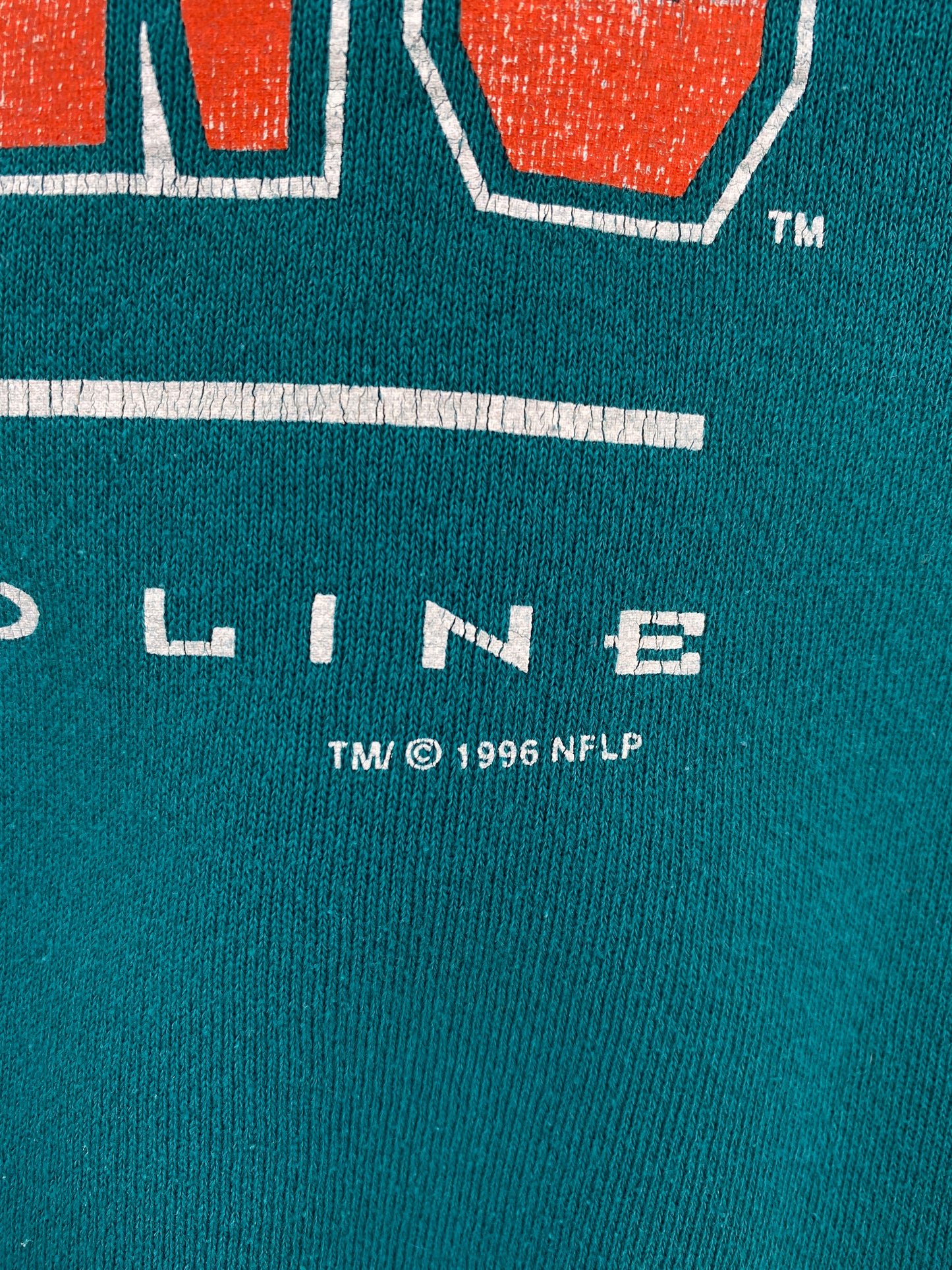 1996 MIAMI DOLPHINS Made in USA Size XL Vintage NFL Sweat-Shirt / A6474