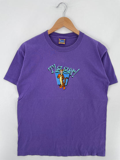 00' DISNEY WINNIE THE POOH Size Approx.M Vintage T-Shirt / E3068T